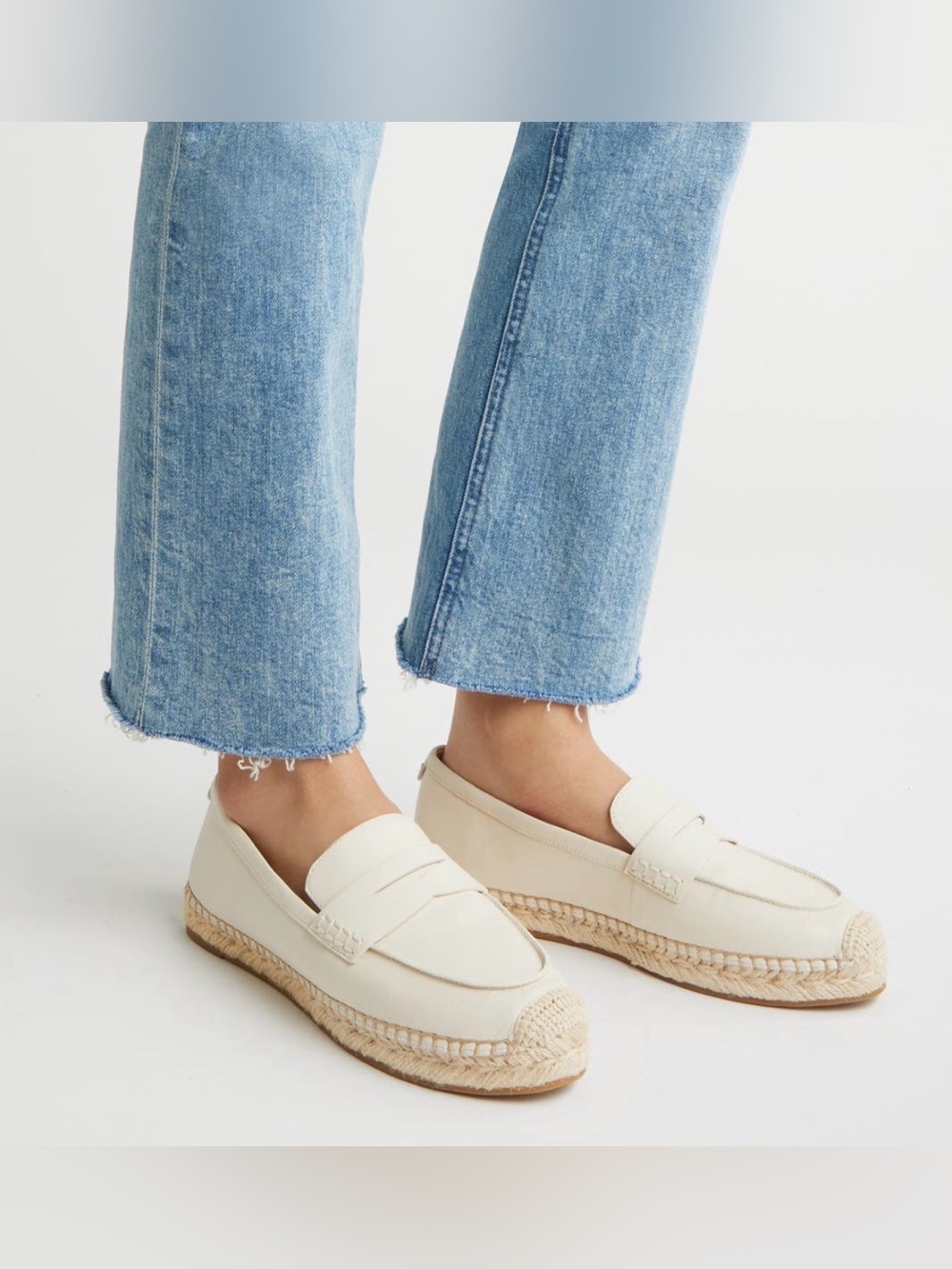 Sam Edelman Ivory Espadrille - Women's Slip-On - Size: 7